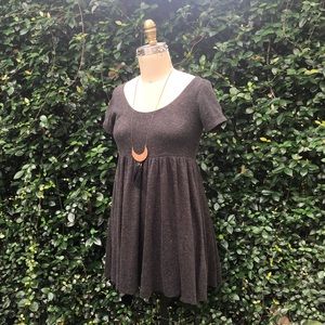 Grey Wool Kimchi Blue UO Dress Open Back